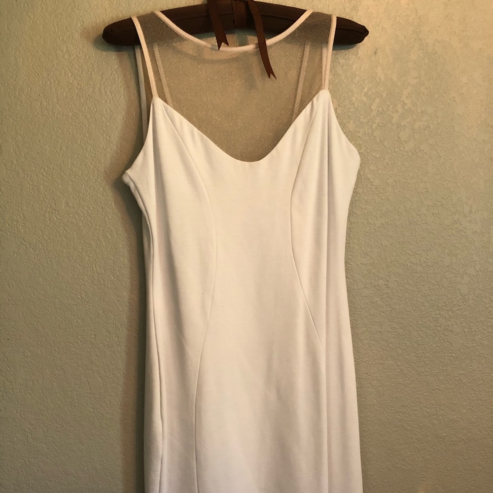 White/mesh dress